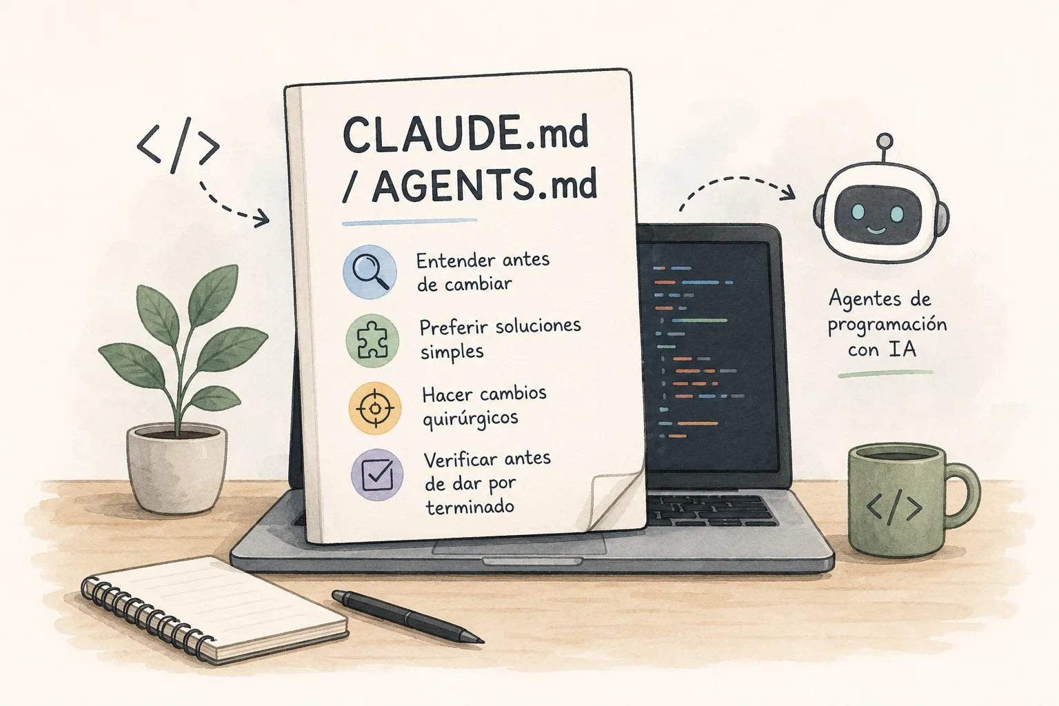 Por qué un CLAUDE.md sencillo mejora a los agentes de programación con IA
