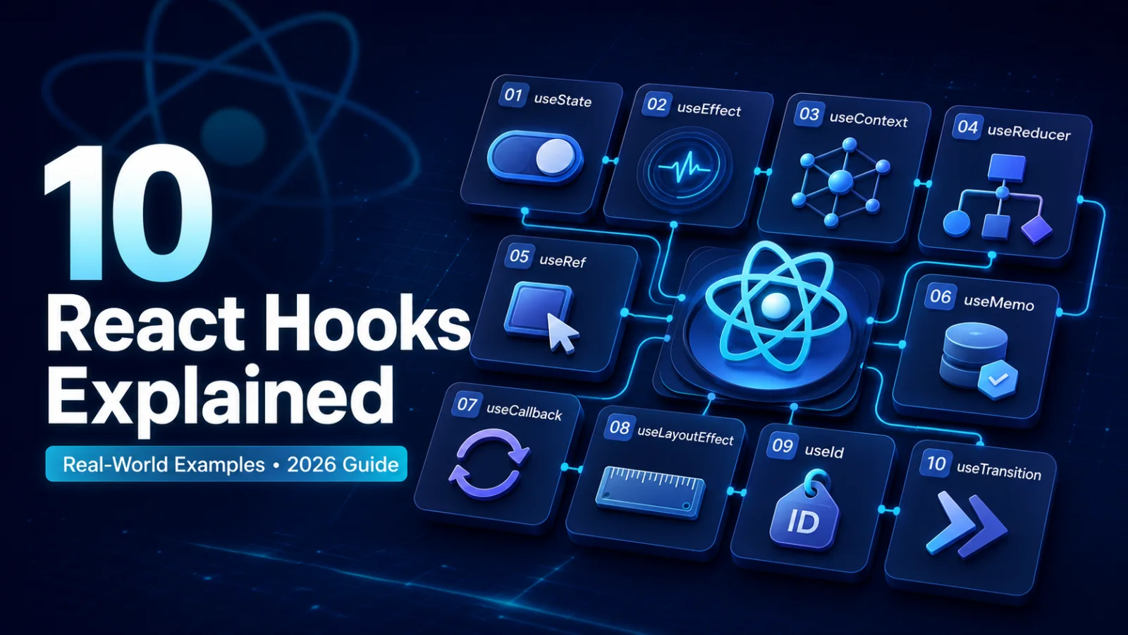 10 React Hooks Explained with Real-World Examples: 2026 Guide