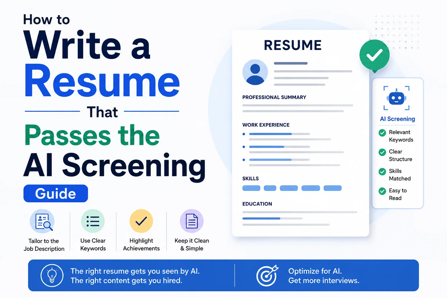 How to Write a Resume That Passes the AI Screening Guide