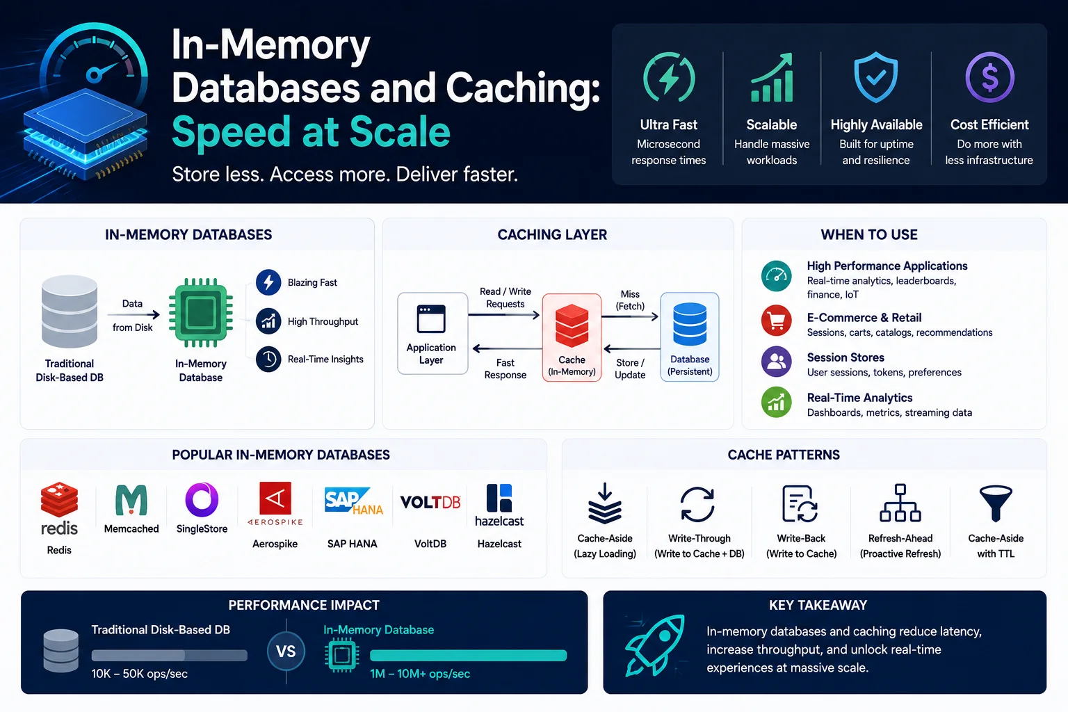 In-Memory Databases and Caching: Speed at Scale