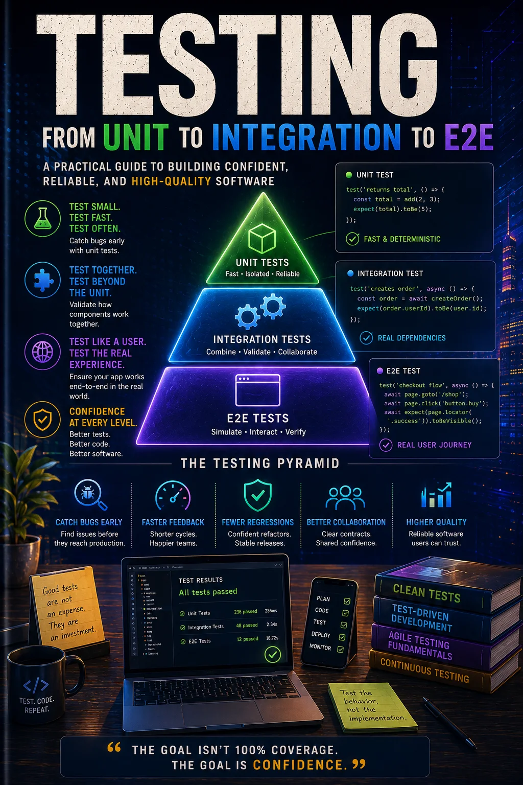 Pruebas desde Unidad hasta Integración a E2E